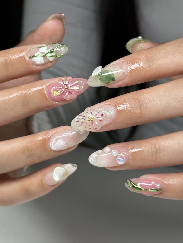 best 3D Nail art skyra