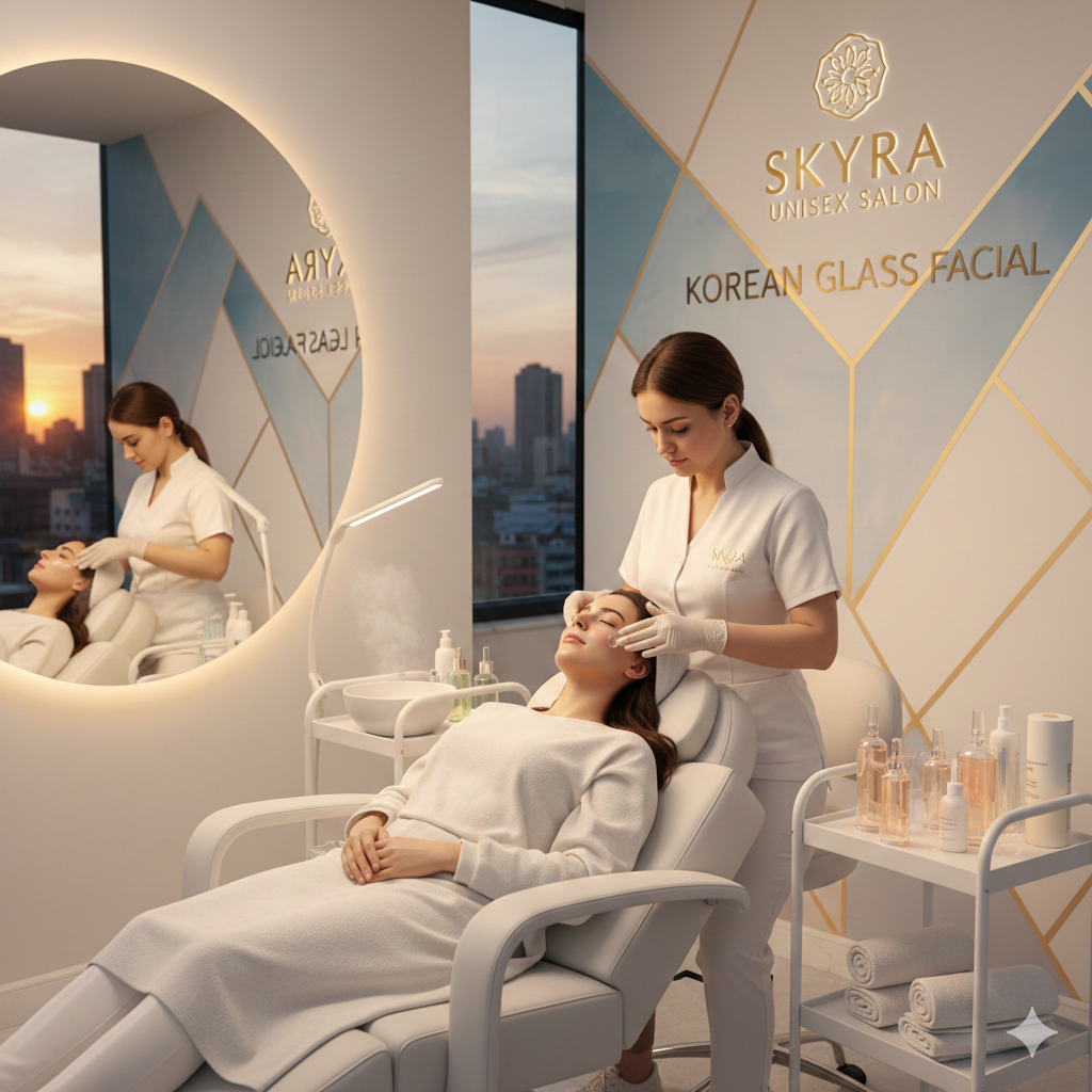 best korean glass facial skyra